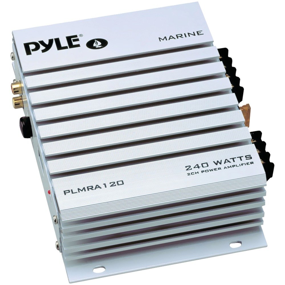 Pyle Hydra PLMRA120 Marine Amplifier - - @ 2 Ohm240 W PMPO - 2 Channel