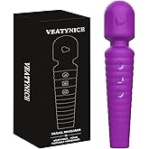 VEATYNICE Handheld Back Massager for Deep Tissue Relaxation – USB Rechargeable Cordless Portable Massager, Waterproof & Quiet, for Back, Neck, Shoulder Relief, Muscle Tension Relief
