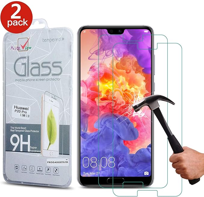 [2 Pack] Huawei P20 Pro Screen Protector Gorilla Tempered Glass