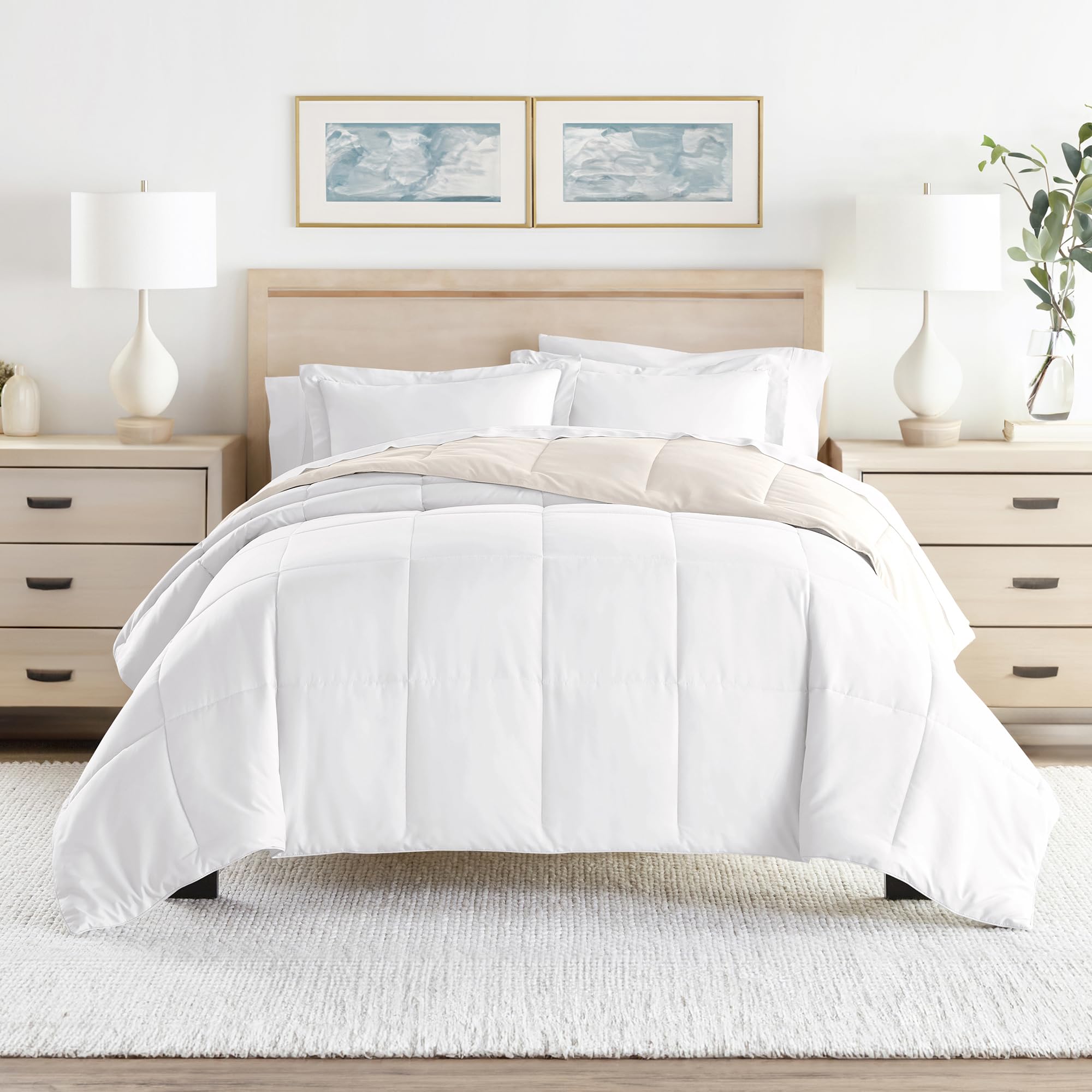 Linen Market Reversible Queen Comforter Set