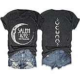 Halloween Shirts Womens Witch Tshirts Salem 1692 They Missed One Shirt Spooky Tee Tops