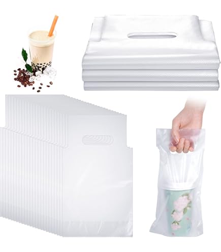 Lot De 500 Sacs De Transport De Boissons En Plastique Avec