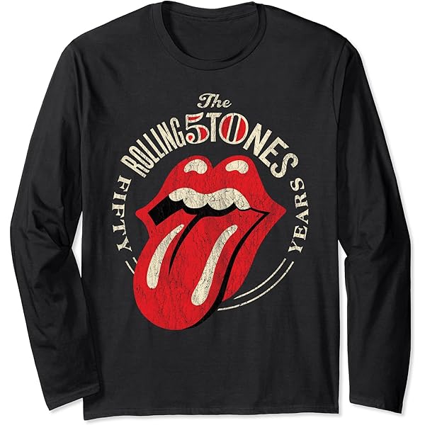 Amazon.com: The Rolling Stones Distressed Vintage Tongue