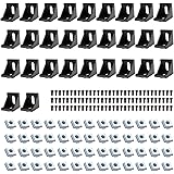 SeekLiny 26pcs 4040 Aluminum Extrusion Corner Angel Bracket Connector 4040 Hardware T-Slotted Accessories V-Slot with T Nuts 