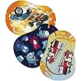 Ortopad® Bamboo for Boys, Adhesive Eye Patches, 30/Pack, Regular Size, Monster Truck, Glow in The Dark Monsters, Fire Truck
