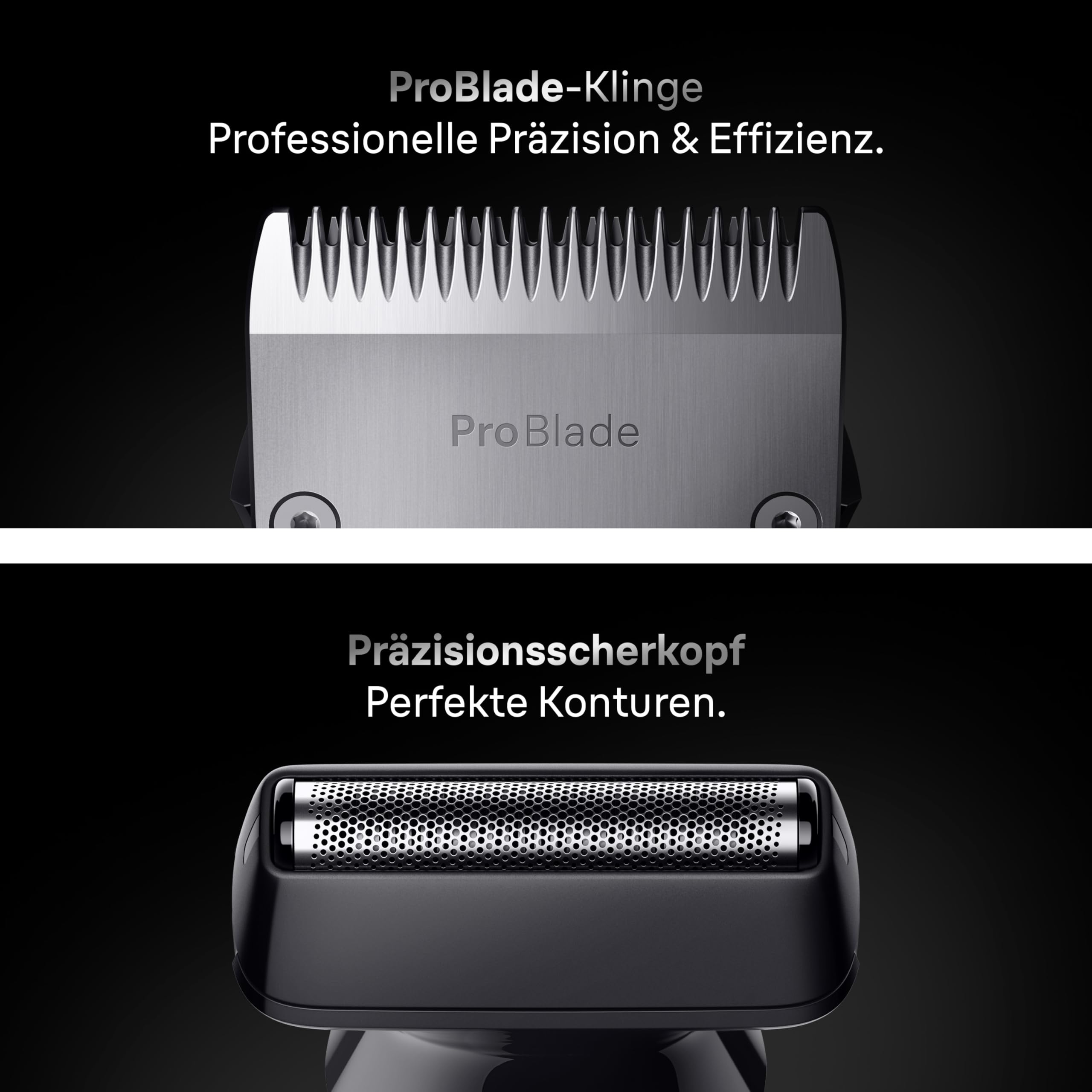 Braun All-in-One Series 7, 18-in-1 Multigroom, Barttrimmer, Nasenhaartrimmer, Haarschneidemaschine für Gesicht, Kopf und Körper, 120 Min Akku, 14 Längen (0.1–21 mm), Wasserdicht, AIO7585, Grau 4