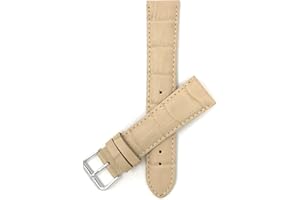 Bandini Womens Leather Watch Band Strap - Alligator Pattern - 8 Colors - 12mm, 14mm, 16mm, 18mm, 20mm