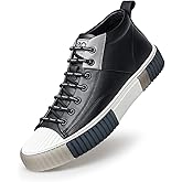 ZRO Men's High Top Sneakers,Leather Breathable Casual Shoes for Men’S05806