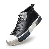 ZRO Men's High Top Sneakers,Leather Breathable