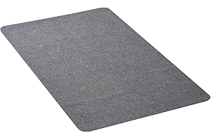 VEVOR Chair Mat, 55 x 35-inch Office Chair Mat for Hard Floors, Floor Protector for Rolling Chairs, Polyester Surface, Non-Sl