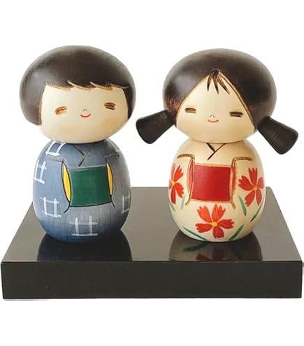 Amazon.com: Usaburo Japanese Kokeshi Doll, Hoshi's Blue