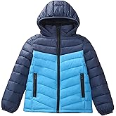 EIGIOO Boys Girls Toddlers Lightweight Hooded Puffer Jacket Kids Winter Coat Warm Comfy Outerwear