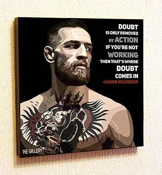 Conor Mcgregor Ufc Mma Irlande Motivation Citations Stickers Muraux Pop Art Gifts Portrait Encadre Celebre Peintures Sur Acrylique Sur Toile Poster Impressions Illustrations 10x10 25 4cm X 25 4cm Amazon Fr Cuisine Maison