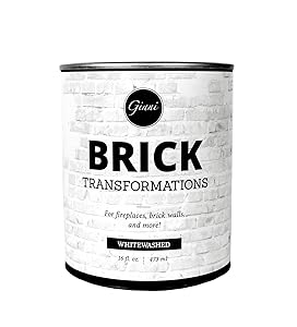 Giani Brick Transformations Whitewash Paint for Brick and Fireplaces