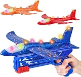 Winstico Airplane Launcher Toy 3 Pack Foam Gliders Night Light Outdoor Kids Gift view 1