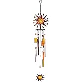 Sunset Vista Designs Spiral Sun Wind Chime, 37"