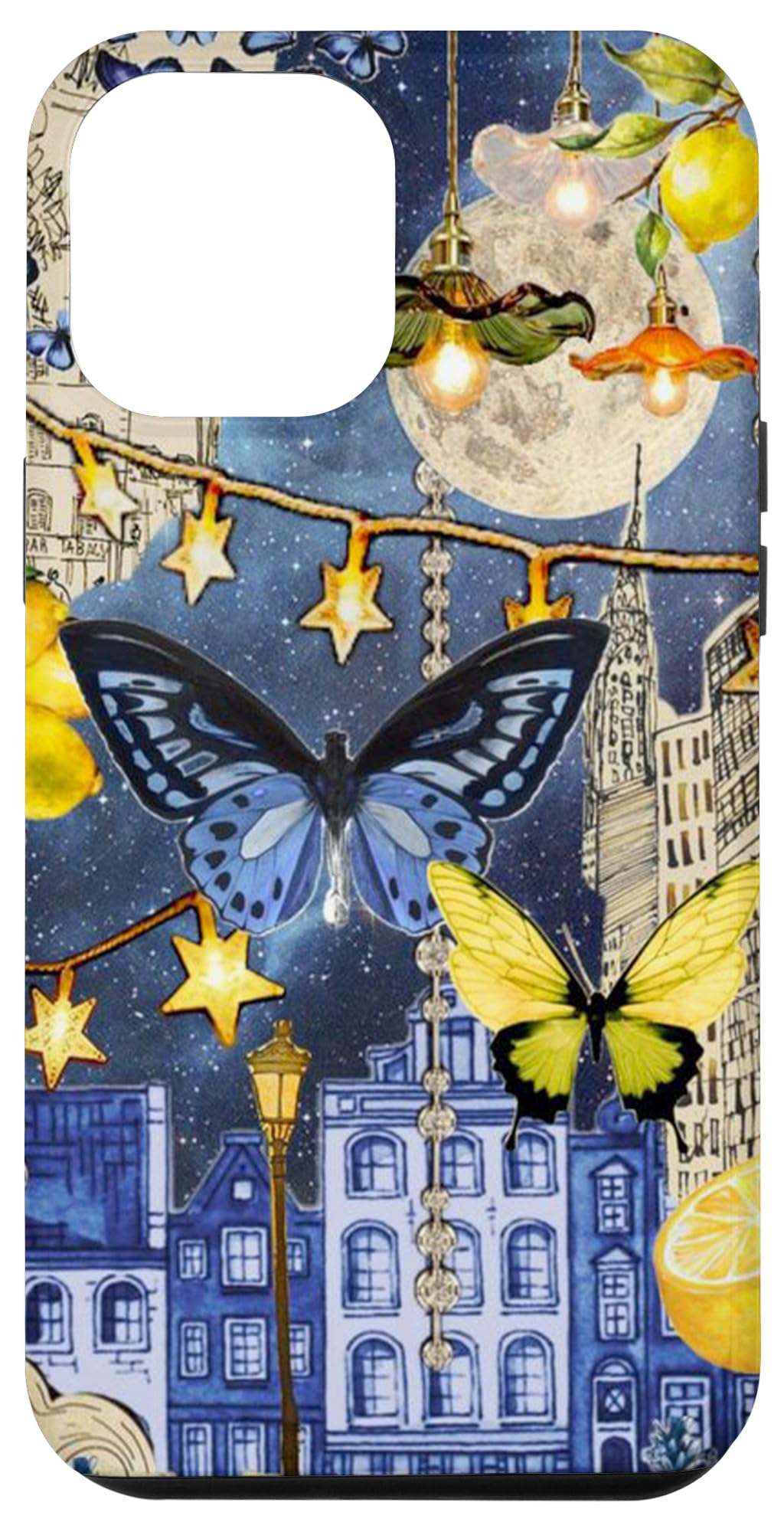 iPhone 14 Plus European Summer Luna Moth Aesthetic Butterfly Case