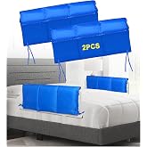 NEAUDE Bed Rail Covers for Hospital Bed Elderly Adults Bumper Seniors Guard Rail Bumpers Pads Bed Protector Side Padded Cover Bed Rail Padding Rails Not Included, Padded Cover Only (32x12inch, 2 PCS)