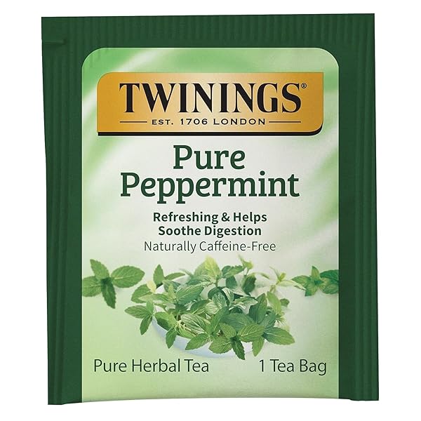 TWININGS PURE PEPPERMINT TEA, 25 COUNT