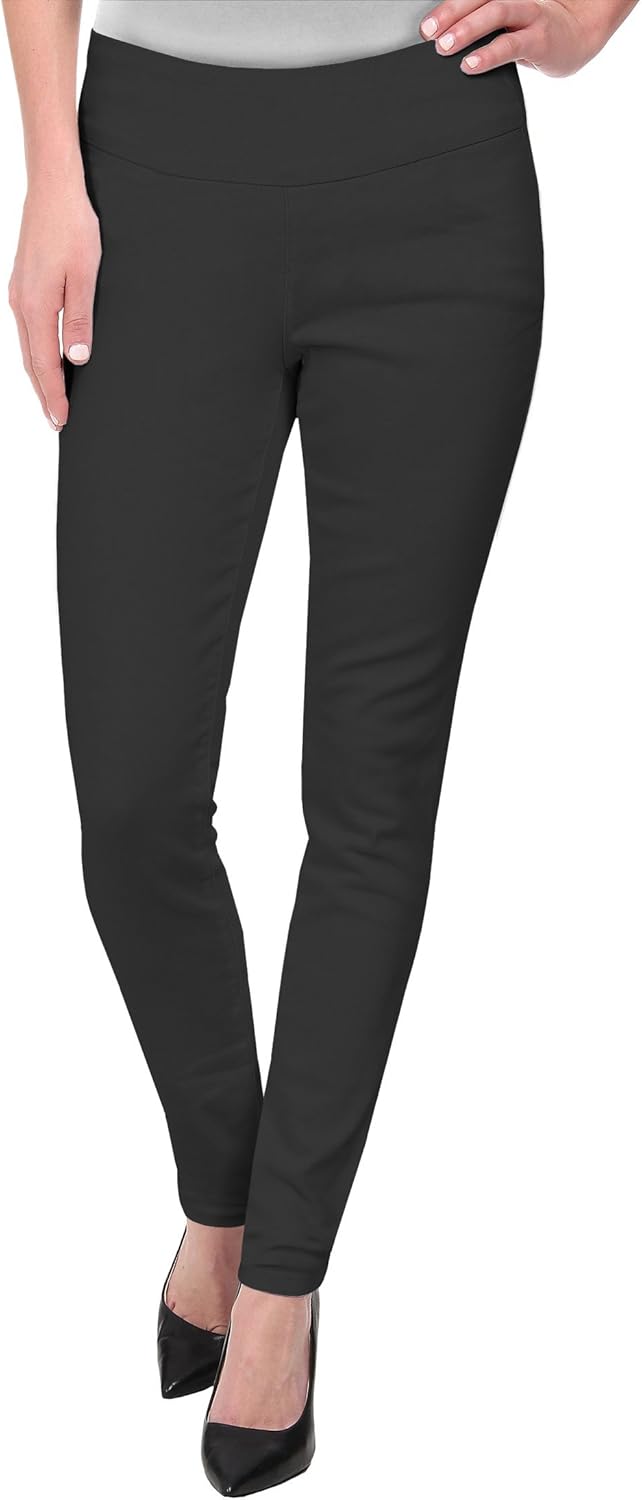 Hybrid & Company Super Comfy Stretch Pull-On Millennium Twill Pant, Capri, Bermuda