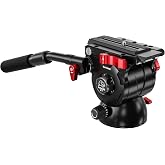 IFOOTAGE Komodo K7 Fluid Tripod Head, Heavyweight Fluid Video Head with Flat Base and Sliding Plate for Quick Connection to The Camera, Used for Professional Photography,Vlogging and Video Production