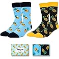 Zmart Crazy Pineapple Gifts For Men - Fruit Socks Fun Crazy Pineapple Socks