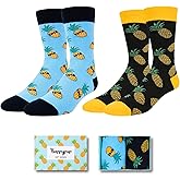 Zmart Crazy Fruit Gifts for Men - Fruit Socks Fun Crazy Pineapple Socks