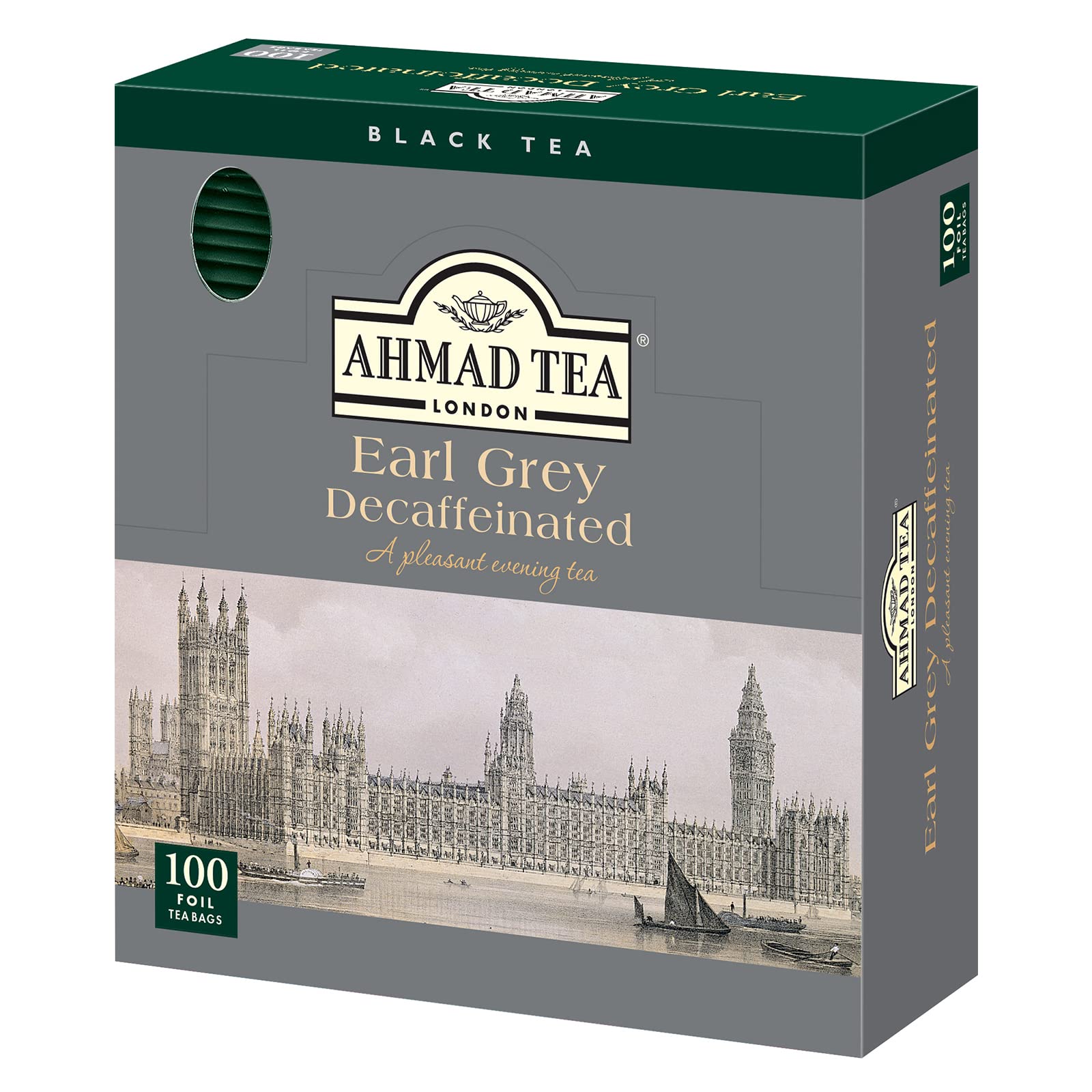 AHMAD TEA デカフェ アールグレイ ティーバッグ 100袋入りの商品画像