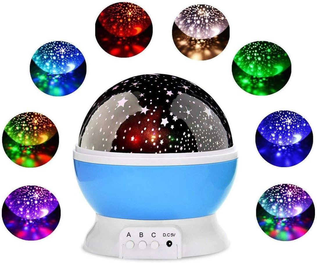 LED Nachtlicht Star Sky, Projektor Spinning, Beleuchtung Neuheit Kinder
