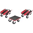 Extreme Max 5800.2000 Economy Snowmobile Dolly System - Red