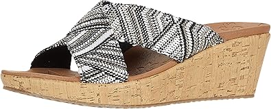 skechers women's slide wedge sandal