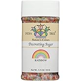 India Tree Nature's Colors Rainbow Mix Decorating Sugar, 3.3 Ounce