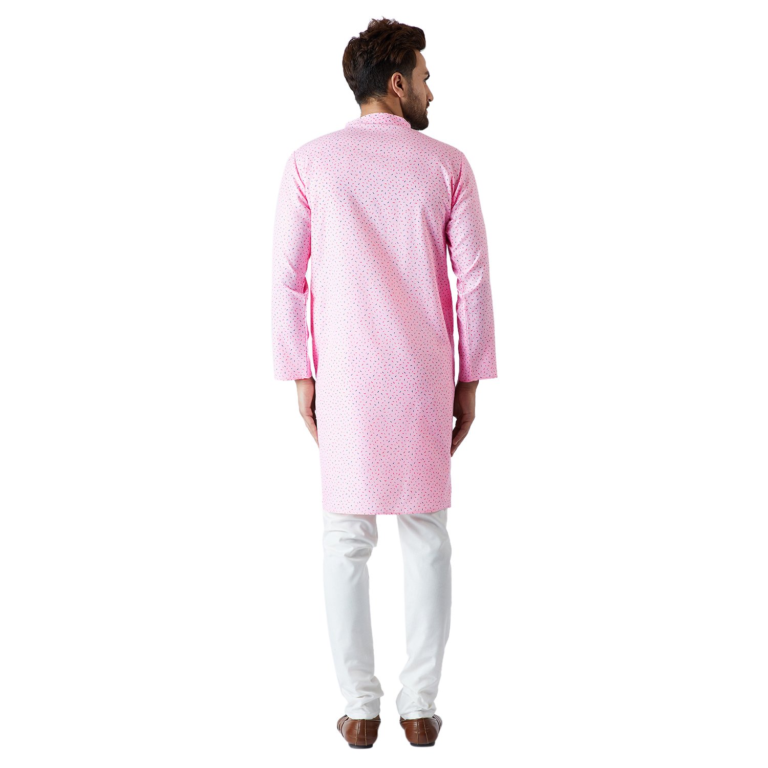 sojanya (since 1958), men's cotton linen kurta and churidaar pyjama set