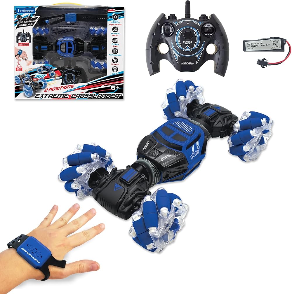 Lexibook Extreme Crosslander Off-Road RC Car 12 km/h Gesture Remote