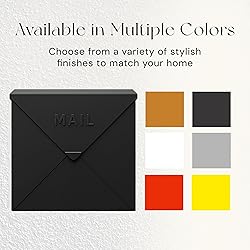 NACH Mailboxes for Outside Wall Mount, 10 x 10 x 4