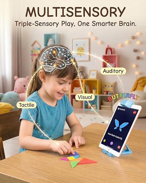 QXTAMO STEM TOYS FOR KIDS AGES 4-6, AR TANGRAM PUZZLES WITH 1000+ COMBINATIONS & 20 COGNITIVE CARDS, FOOD-GRADE SILICONE SENSORY TOY, INTERACTIVE FAMILY GAMES & MEANINGFUL SCREEN TIME ALTERNATIVE