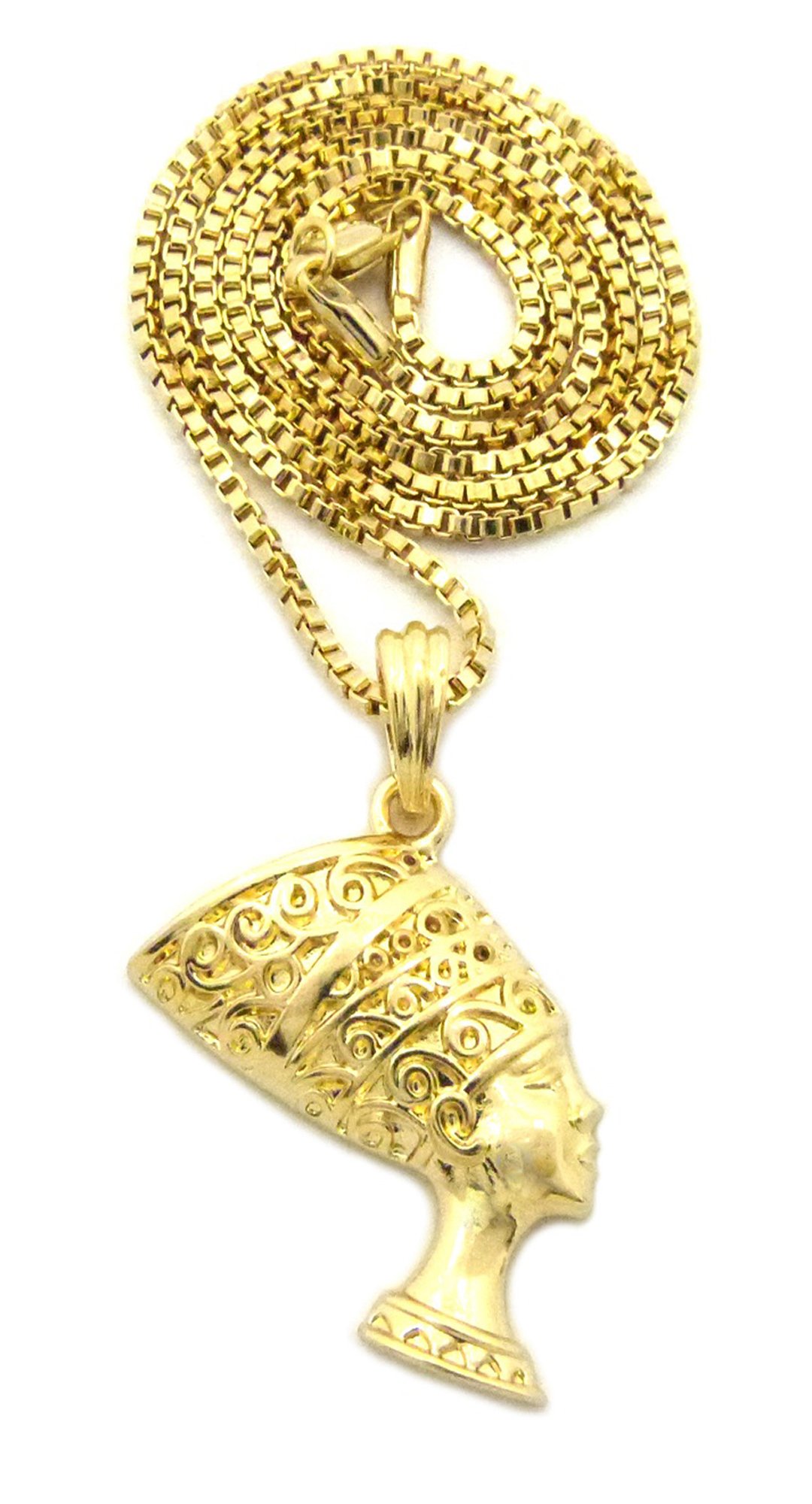 CBC Crown Egyptian Queen Nefertiti Pendant with