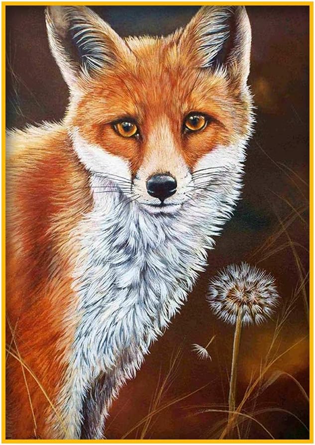 5D Diamanten Malerei Full Drill Fuchs DIY Diamant Painting