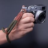 VKO Soft Camera Wrist Strap DSLR SLR Mirrorless Adjustable Green Safety Hand view 2