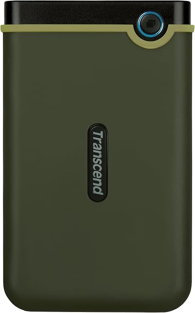 Transcend StoreJet 25M3 1TB Military Green Rugged Portable HDD USB 3.1