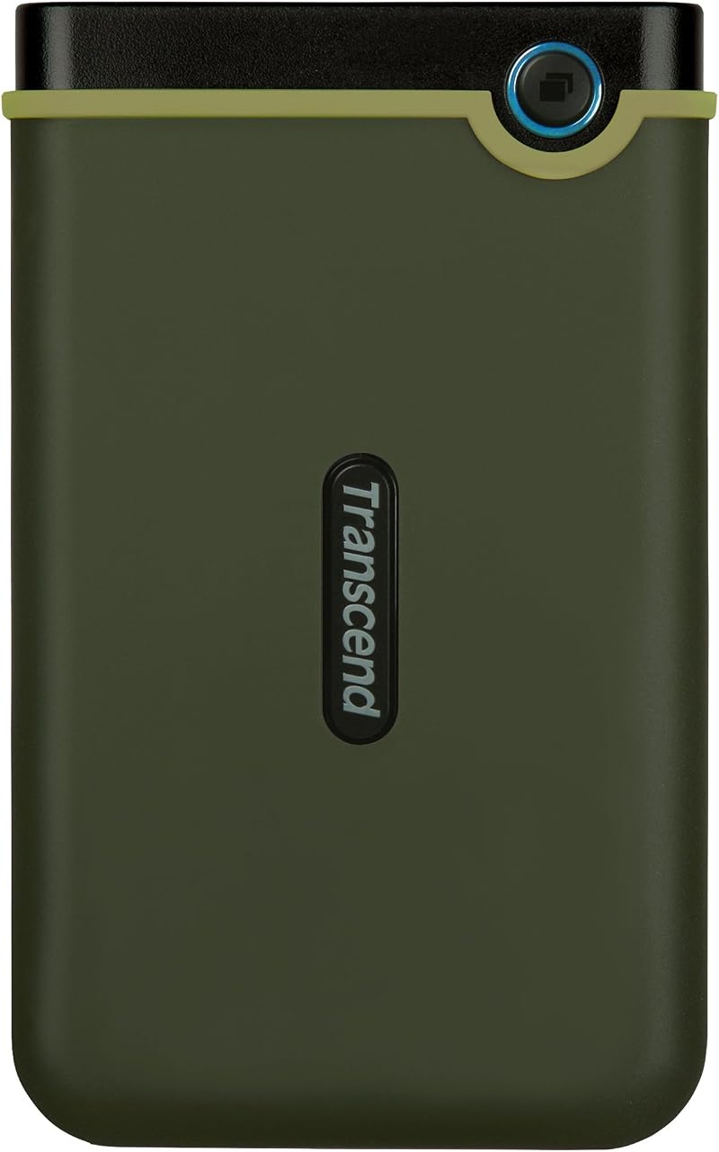 Transcend StoreJet 25M3 1TB Military Green Rugged Portable HDD USB 3.1