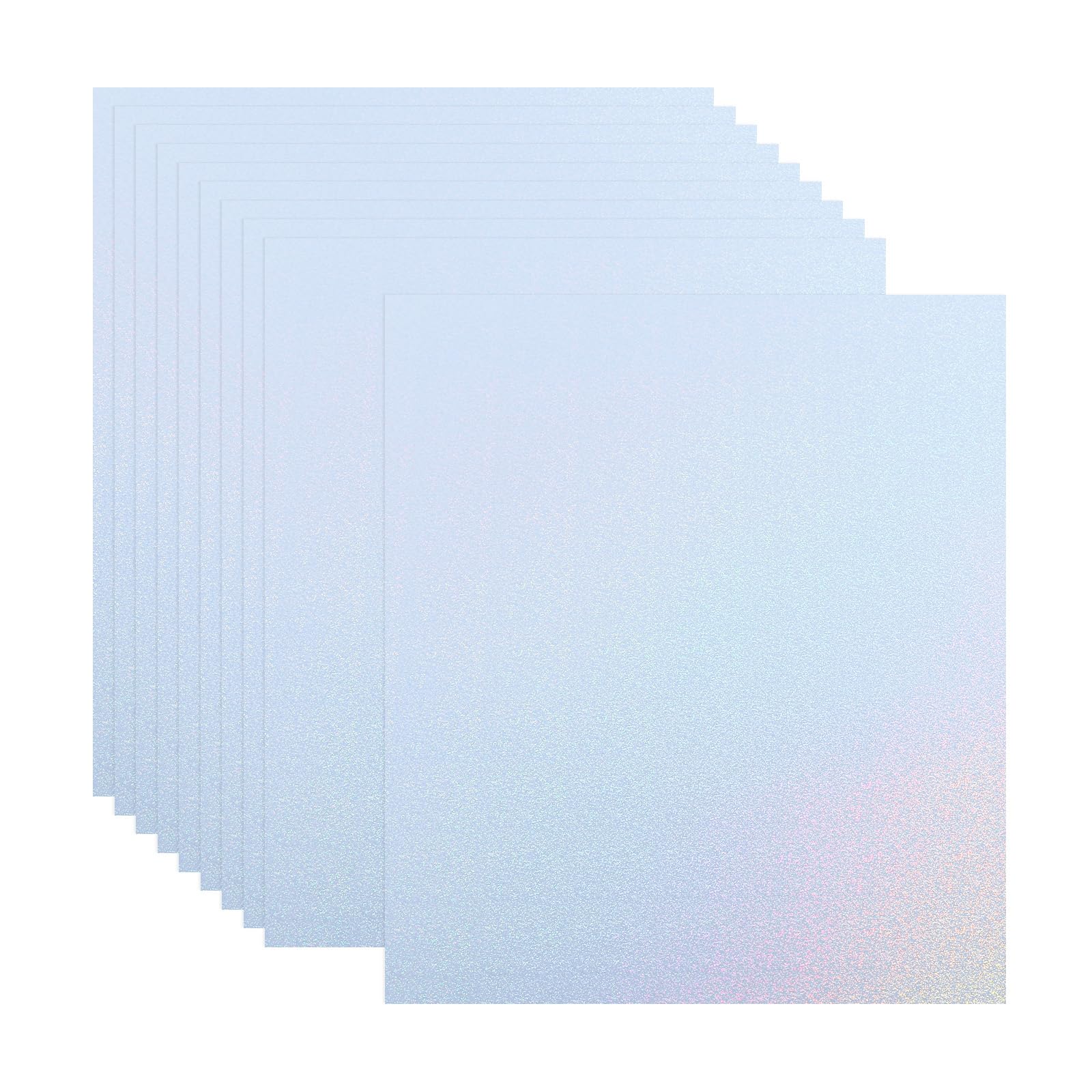 PATIKIL 11.7x8.2 Printable Holographic Sticker Paper, 20Pcs A4 Vinyl Sticker Paper Holographic Glossy Rainbow Waterproof Sticker Paper for Inkjet Laser Printer, Particle Style