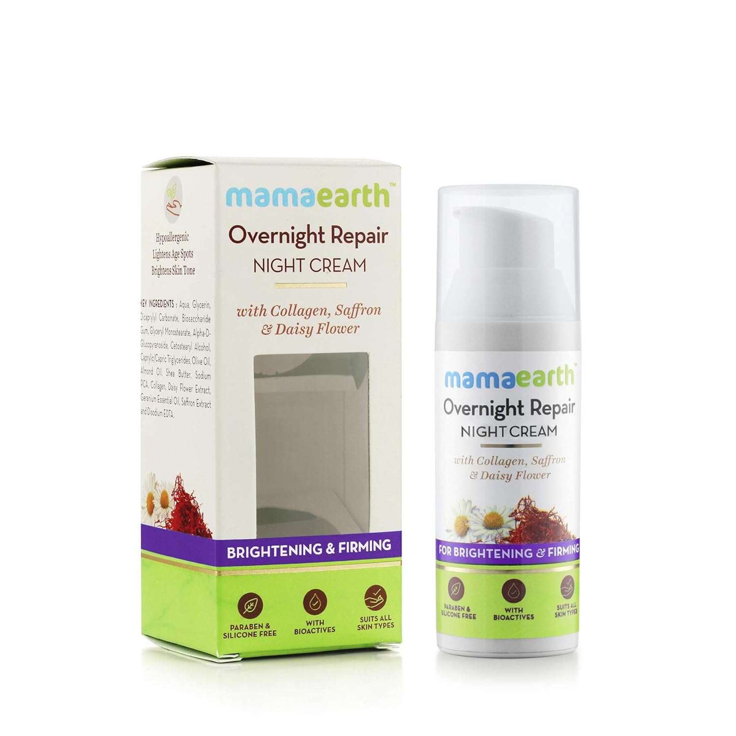mamaearth skin whitening night cream