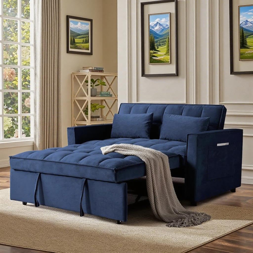 LINKHOO 3 in 1 Convertible Sleeper Sofa Bed, Pull Out Couch with ...
