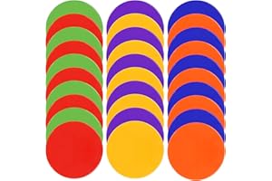 TuXHui Spot Markers 9 Inch 10 Inch Non Slip Rubber Agility Markers Flat Field Cones Floor Dots for Soccer Basketball Sports Speed Agility Training and Drills