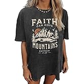 Womens Oversized Tshirt Flower Graphic Tees Nashville Music Short Sleeve Shirts Summer Casual Loose Beach Tops