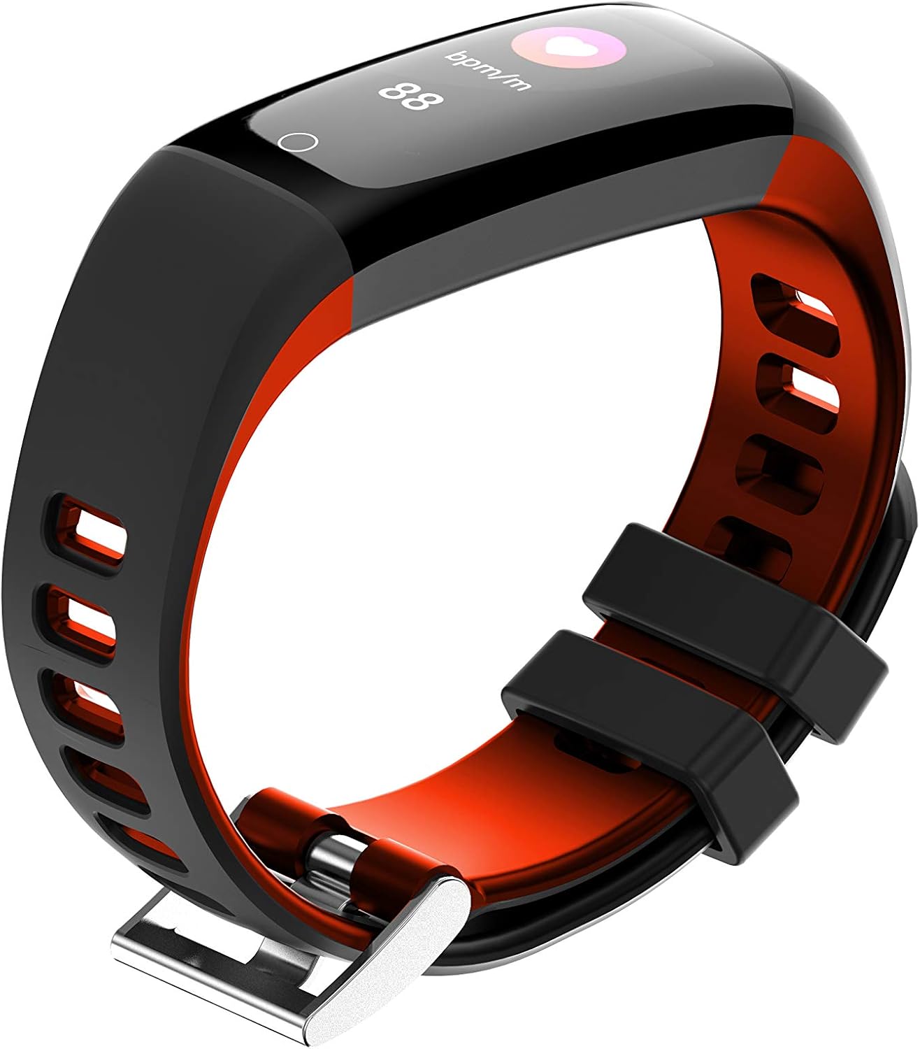 Leotec Fashion Health Pulsera, Unisex Adulto, Rojo/Negro, Talla ...