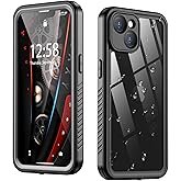 AMILIFECASES Compatible with iPhone 14 Plus Case,with Screen Protector,Waterproof Protective Case for Men Women,Phone Case Heavy Duty Shock Proof Black