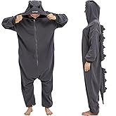 CUTTUECD Unisex Adult Dinosaur Onesie Movie Character Marine Iguana Monster Cosplay Costume Halloween Jumpsuit Homewear