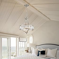 Majhoiw Crystal Chandeliers for Dining Room, Round